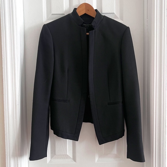NWOT Rag & Bone blazer leather trim - Picture 1 of 5